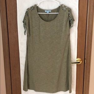 Olive short sleeve dress size S
